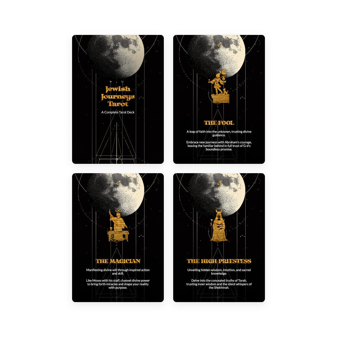 Jewish Journeys Tarot - 78 Cards - Jewish Heritage through the Major and Minor Arcana