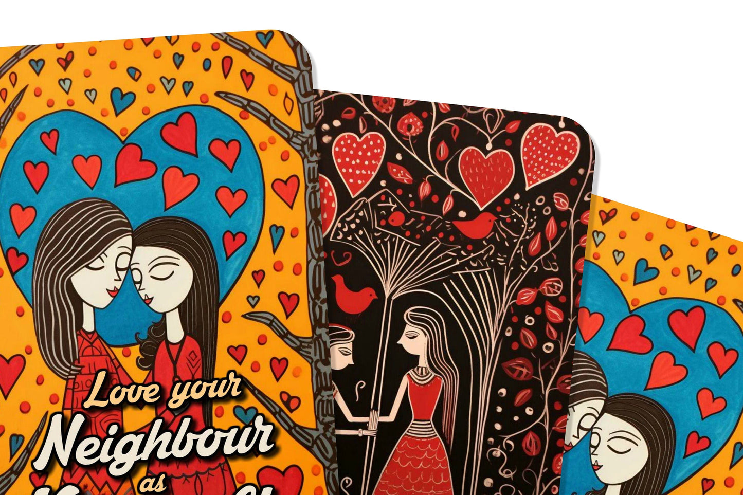 Love your neighbour as yourself - Oracle cards - In every reflection, find a connection - Divination tools - Inspired by Jewish Wisdom