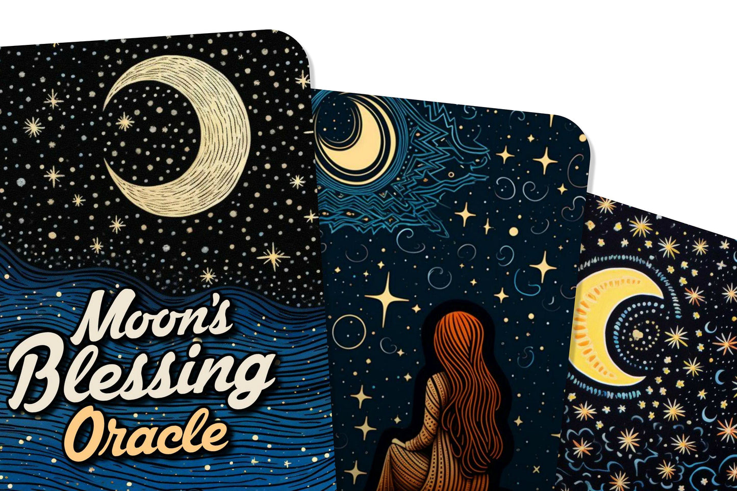 Moon's Blessing Oracle - Oracle cards - Guided by Moonlight, Inspired by Faith