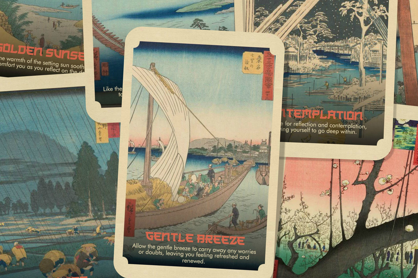 Moments of Zen - An Oracle Deck by Andō Hiroshige