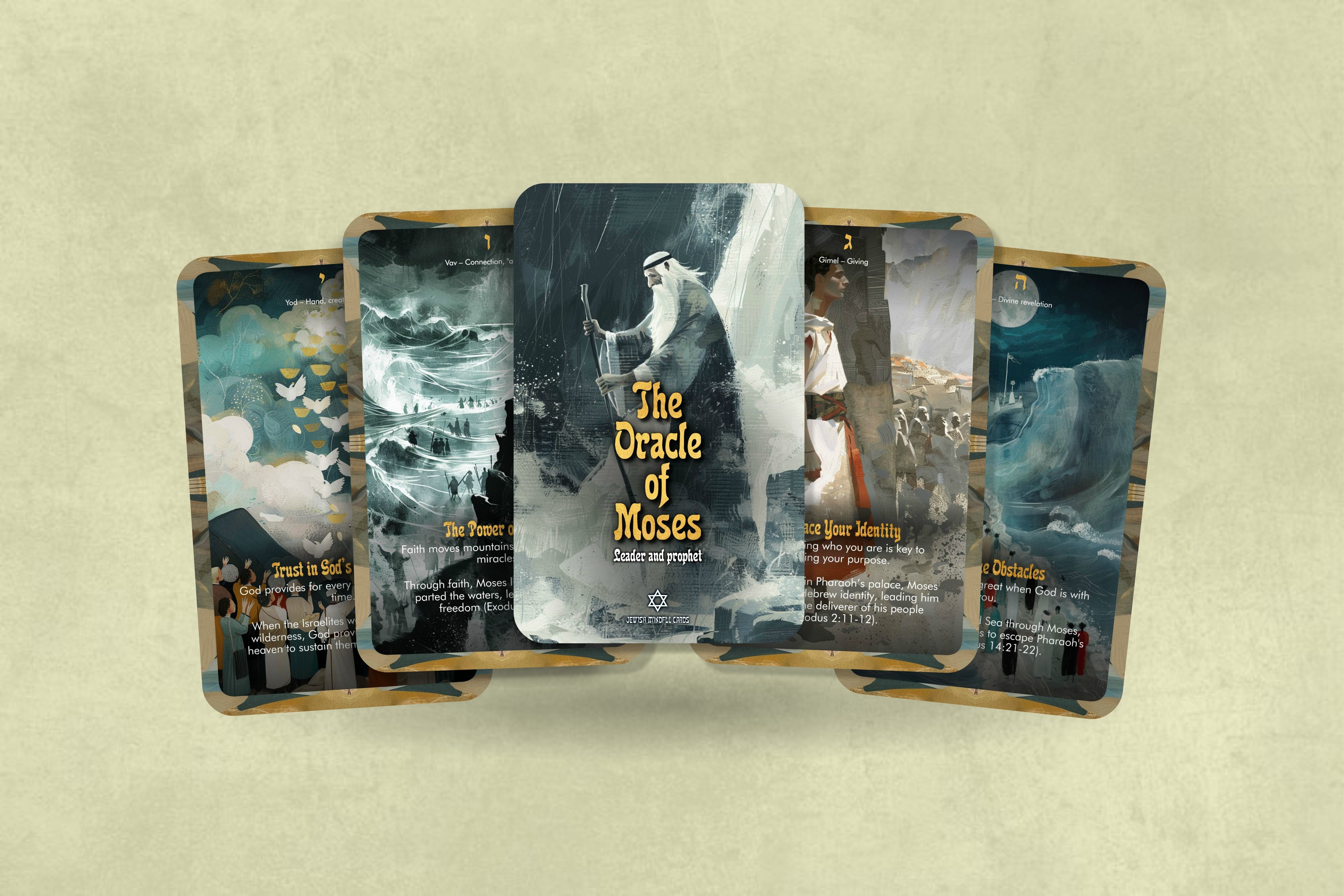 The Oracle of Moses - Leader and prophet - Oracle cards - Divination t ...