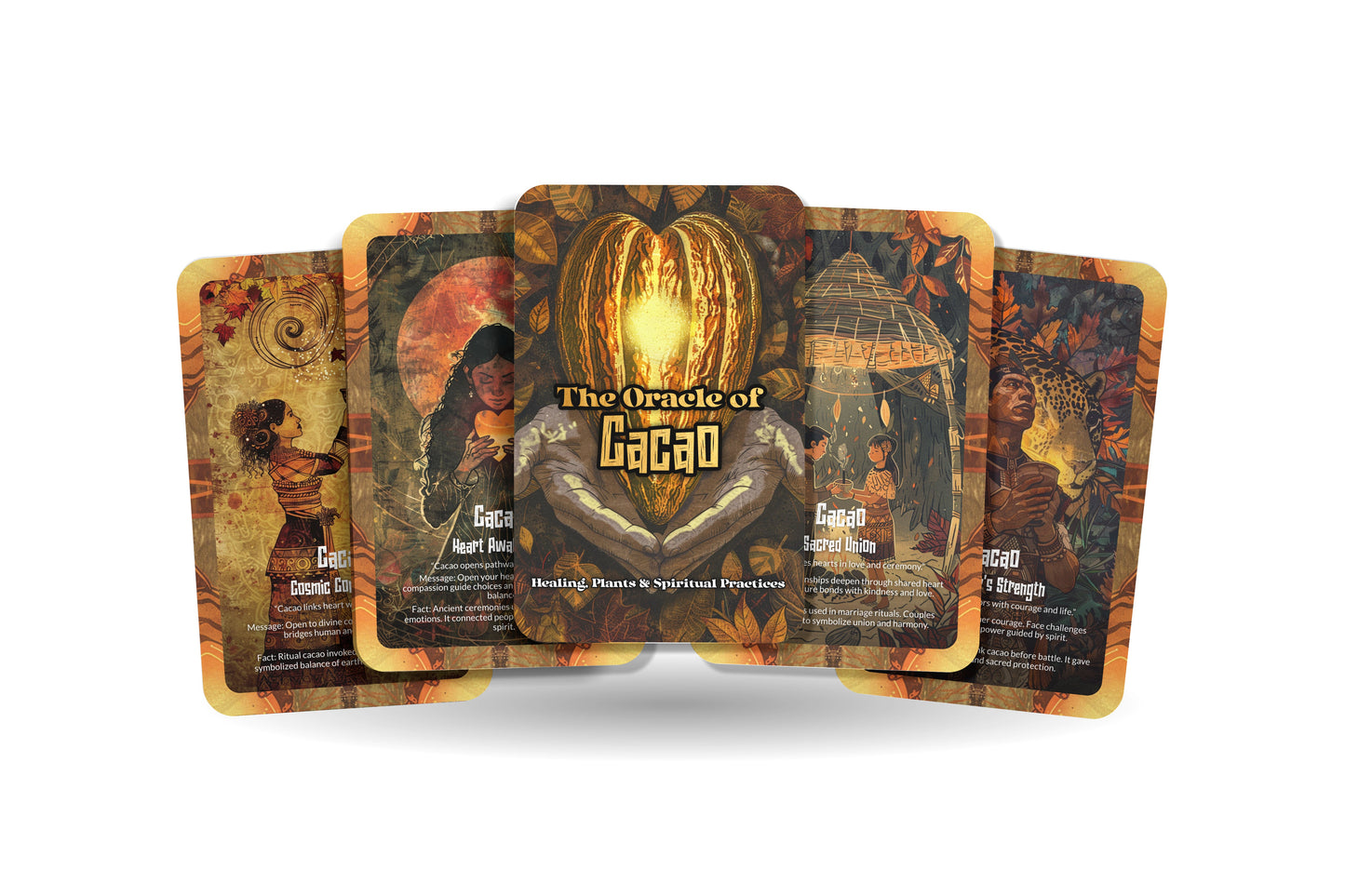 The Oracle of Cacao – A Heart Medicine Oracle Deck – 22 Oracle Cards – Sacred Food of the Gods