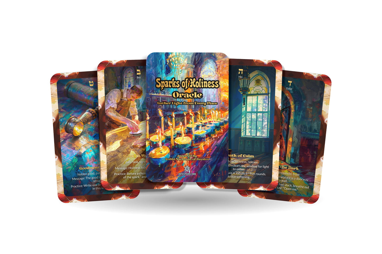 Sparks of Holiness Oracle – Gather Light from Every Place – 22 Oracle Cards – Elevate the Everyday