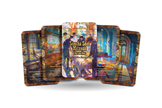 Simcha Shel Mitzvah Oracle – Joy of the Commandments – 22 Oracle Cards – Serve With Happiness