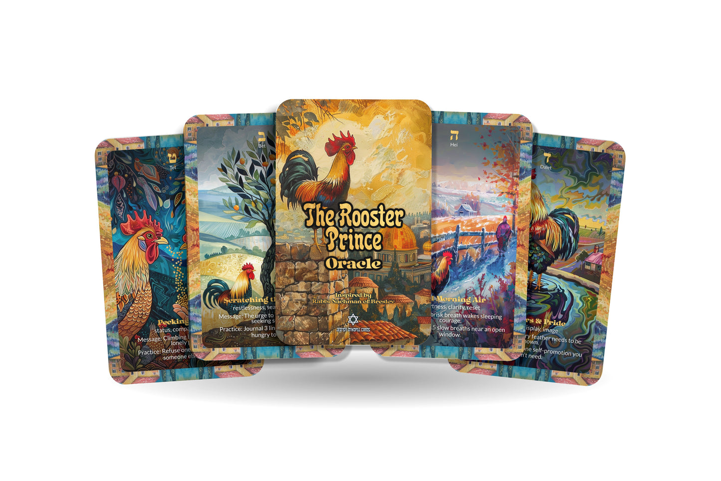The Rooster Prince Oracle – 22 Oracle Cards – Wake the Sleeping Soul