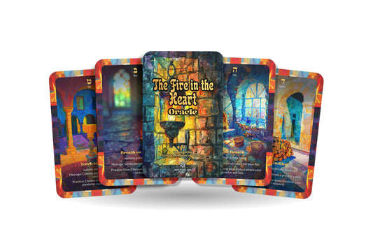 The Fire in the Heart Oracle – 22 Oracle Cards – Ignite Your Inner Flame