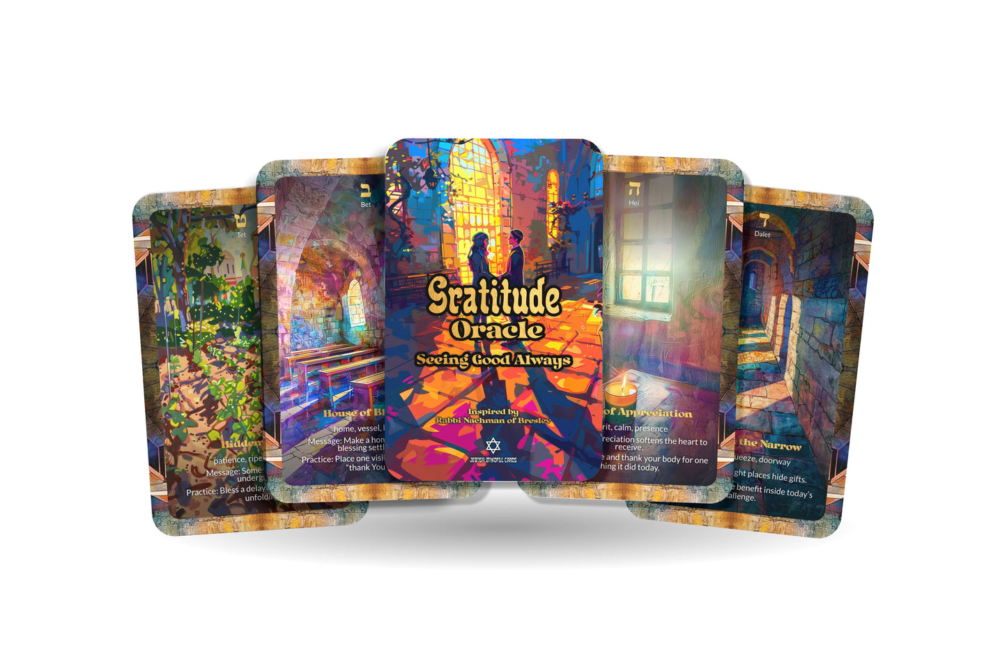 Gratitude Oracle – Seeing Good Always – 22 Oracle Cards – Cultivating Inner Abundance