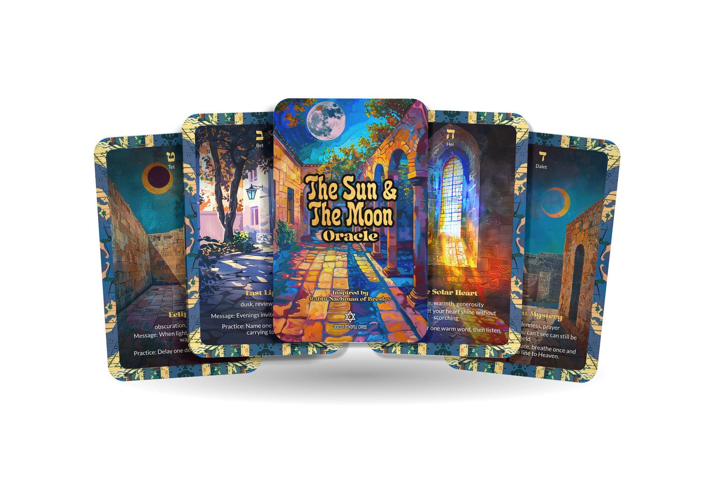 The Sun & the Moon Oracle – 22 Oracle Cards – Balance Brightness and Reflection