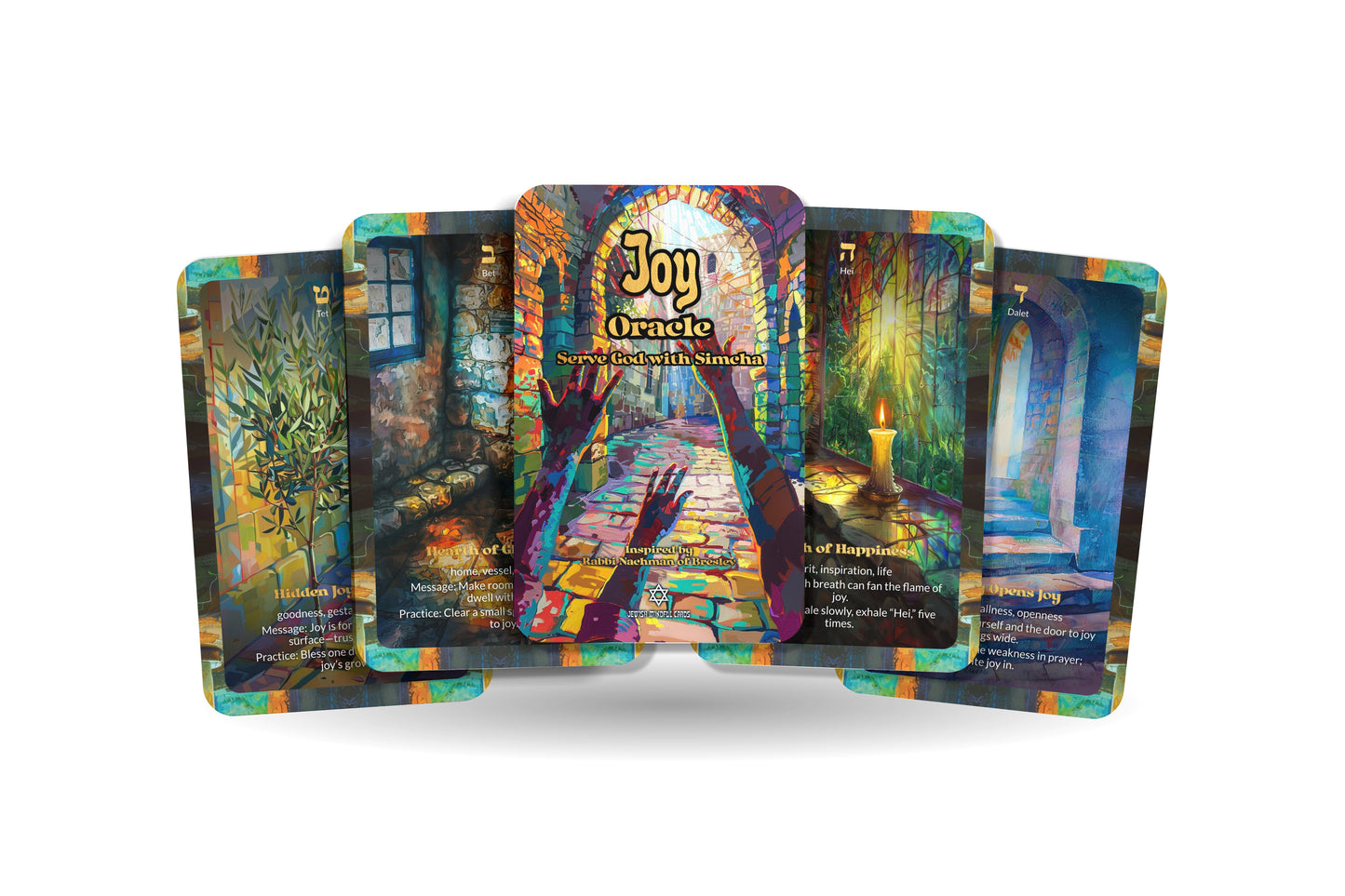 Joy Oracle – Serve God with Simcha – 22 Oracle Cards – Celebrate the Light Within