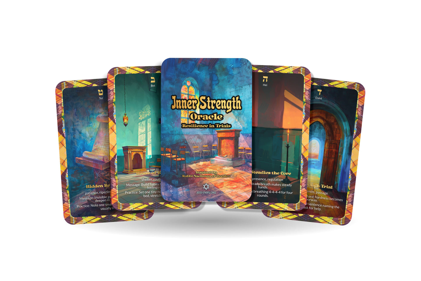 Inner Strength Oracle – Resilience in Trials – 22 Oracle Cards – Power Born of Struggle