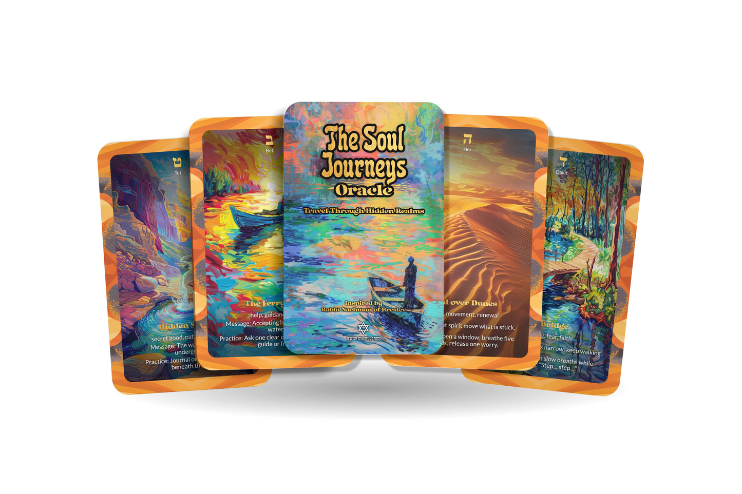 The Soul Journeys Deck – Travel Through Hidden Realms – 22 Oracle Cards – A Mystical Path