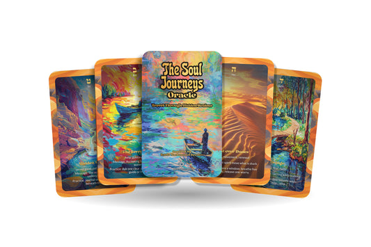 The Soul Journeys Deck – Travel Through Hidden Realms – 22 Oracle Cards – A Mystical Path