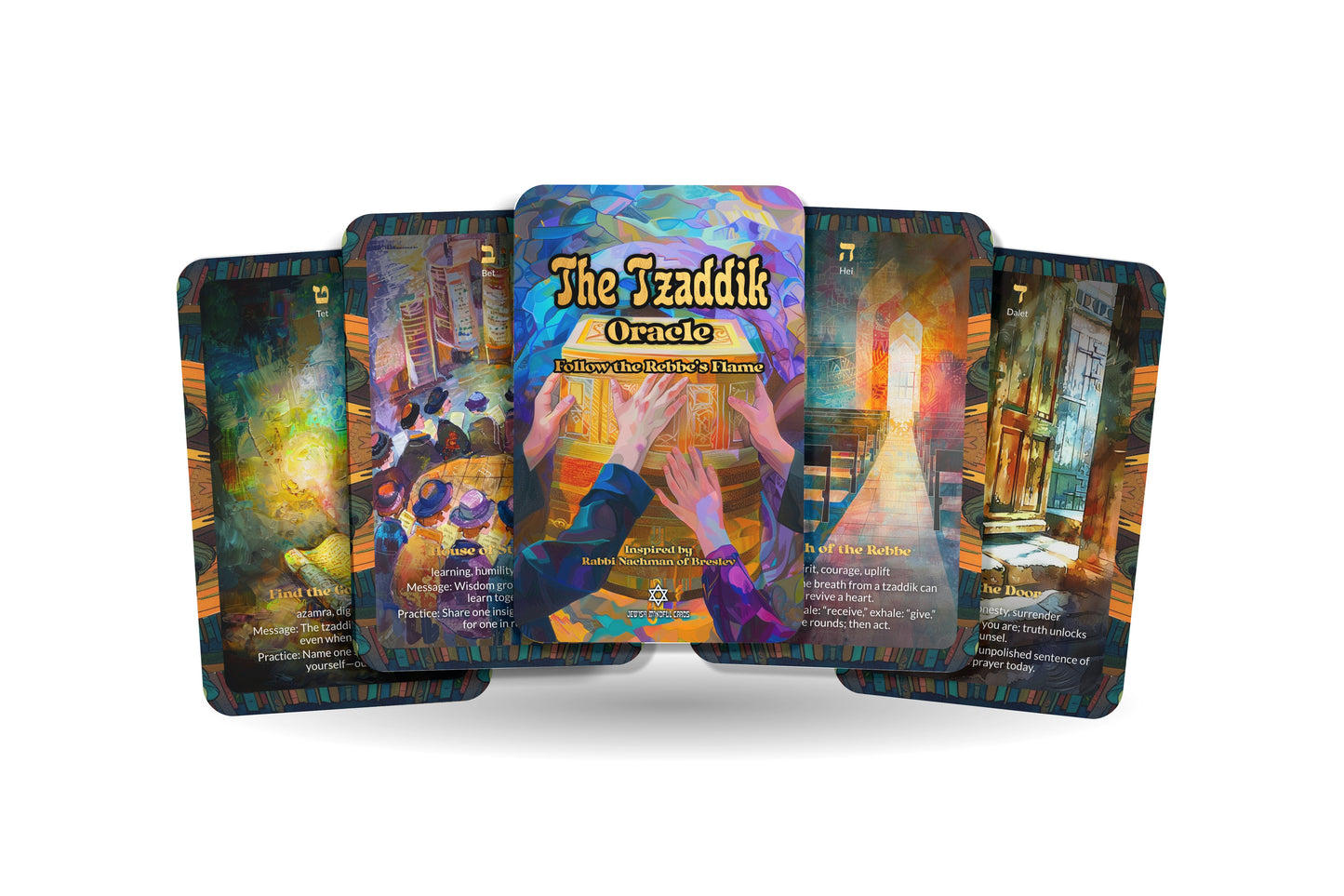 The Tzaddik Oracle – Follow the Rebbe’s Flame – 22 Oracle Cards – Guidance & Blessing