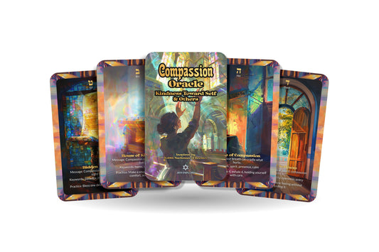 Compassion Oracle – Kindness Toward Self & Others – 22 Oracle Cards – Awakening Gentle Strength