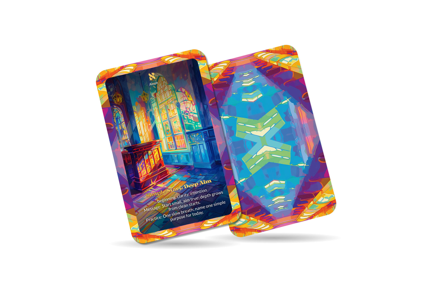 Simplicity & Depth Oracle – Living Simply, Seeing Deeply – 22 Oracle Cards – Depth Through Clarity