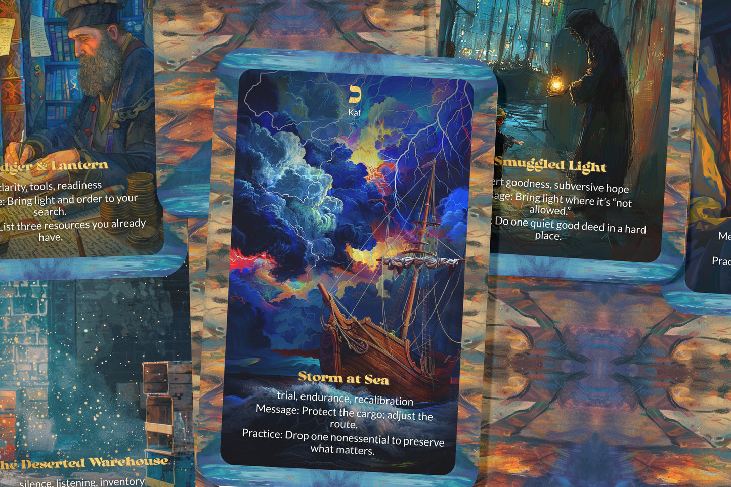 The Merchant’s Treasure Oracle – 22 Oracle Cards – Hidden Wealth Within