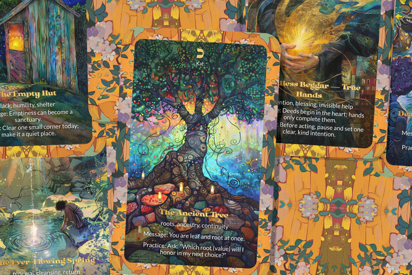 The Seven Beggars Oracle – 22 Oracle Cards – Gifts of the Seven Saints