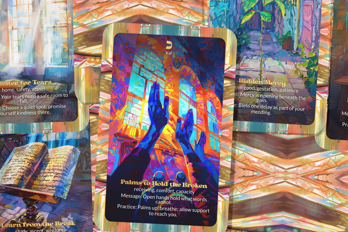Broken Heart Oracle – Sacred Power of Tears – 22 Oracle Cards – Healing Through Vulnerability