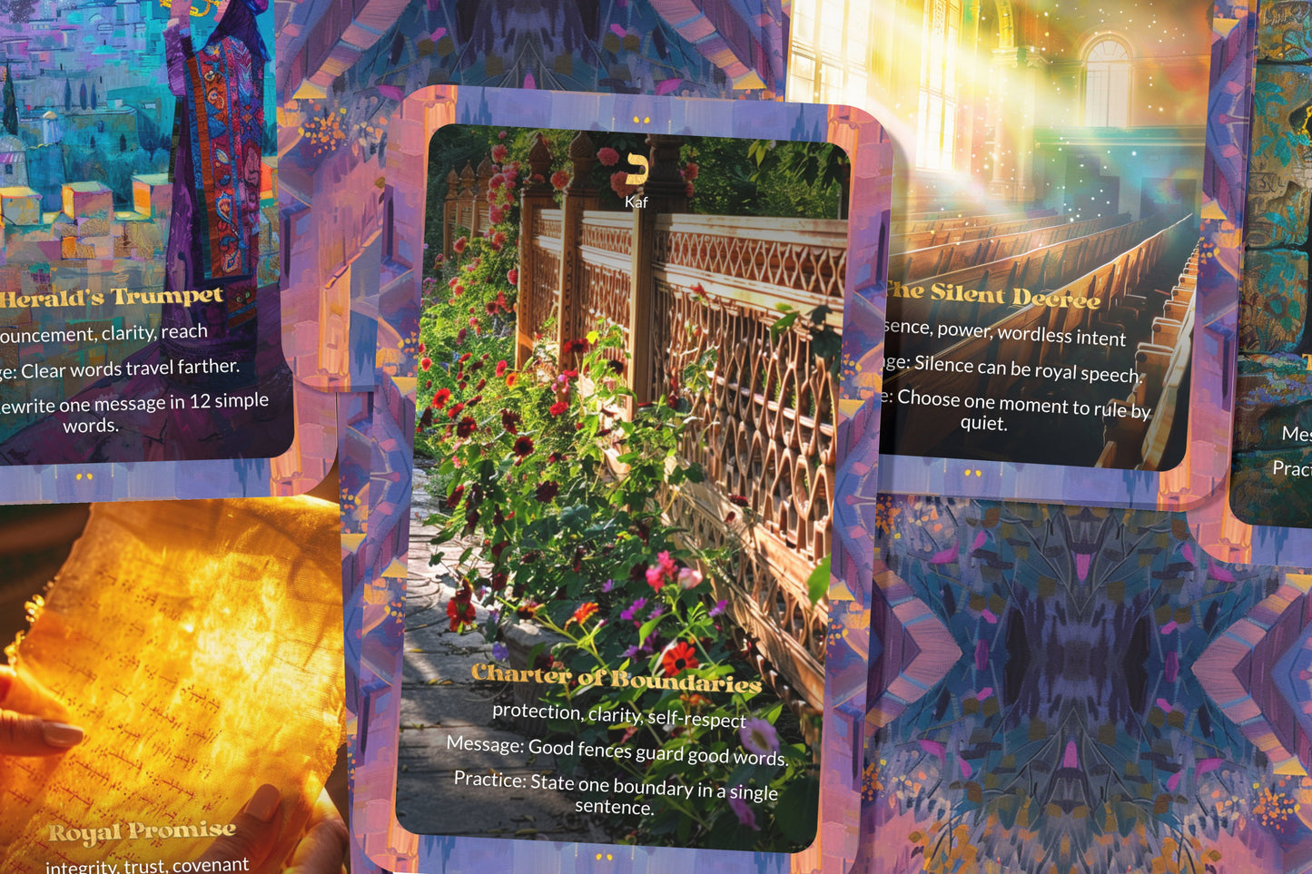 The Royal Decrees Oracle – 22 Oracle Cards – Command Your Inner Kingdom