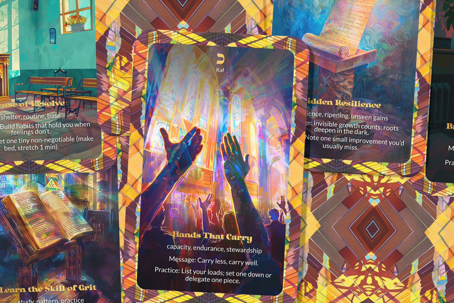 Inner Strength Oracle – Resilience in Trials – 22 Oracle Cards – Power Born of Struggle