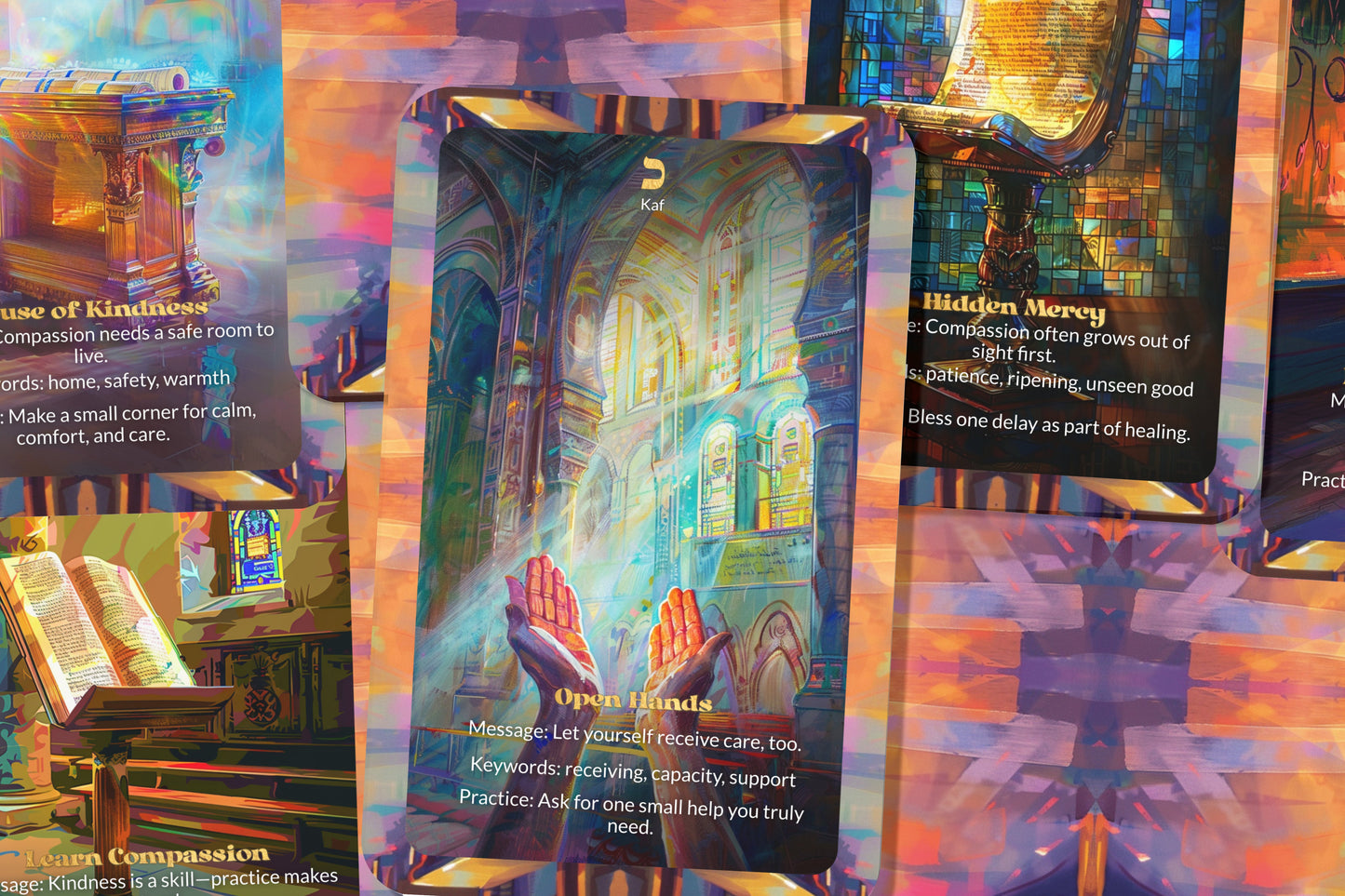 Compassion Oracle – Kindness Toward Self & Others – 22 Oracle Cards – Awakening Gentle Strength