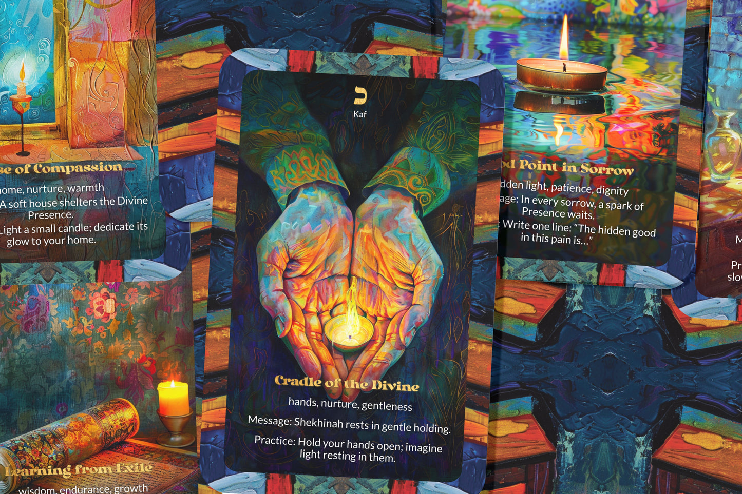 The Shekhinah Oracle – Divine Presence in Exile – 22 Oracle Cards – Comfort of the Mother Presence