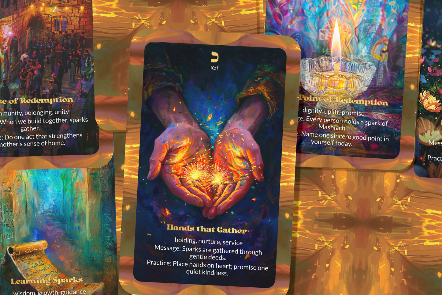 The Sparks of Mashiach Oracle – 22 Oracle Cards – Gather the Final Sparks