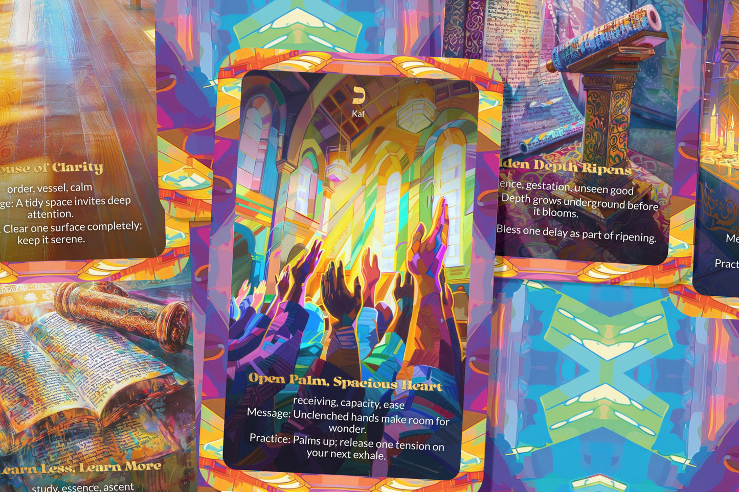 Simplicity & Depth Oracle – Living Simply, Seeing Deeply – 22 Oracle Cards – Depth Through Clarity