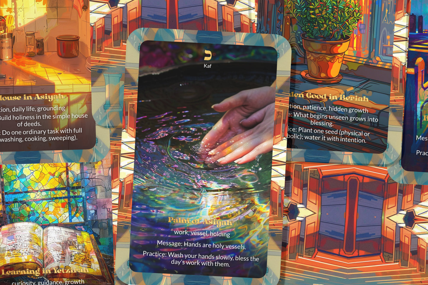 The Olamot Deck – Four Worlds in Breslov Light – 22 Oracle Cards – Ascent Through Creation