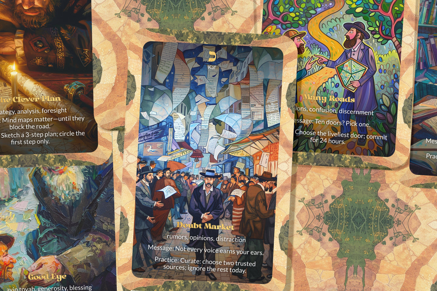 The Clever & Simple Man Oracle – A Breslov Parable – 22 Oracle Cards – Two Paths, One Truth