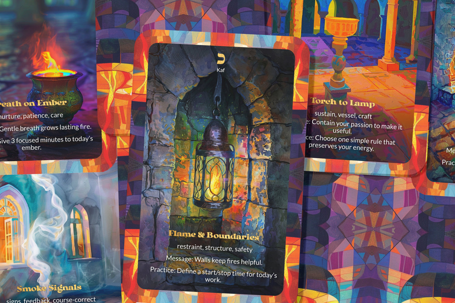 The Fire in the Heart Oracle – 22 Oracle Cards – Ignite Your Inner Flame