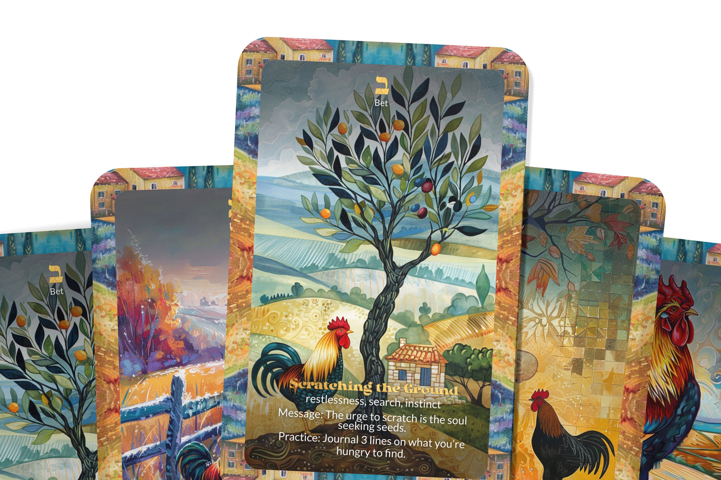 The Rooster Prince Oracle – 22 Oracle Cards – Wake the Sleeping Soul
