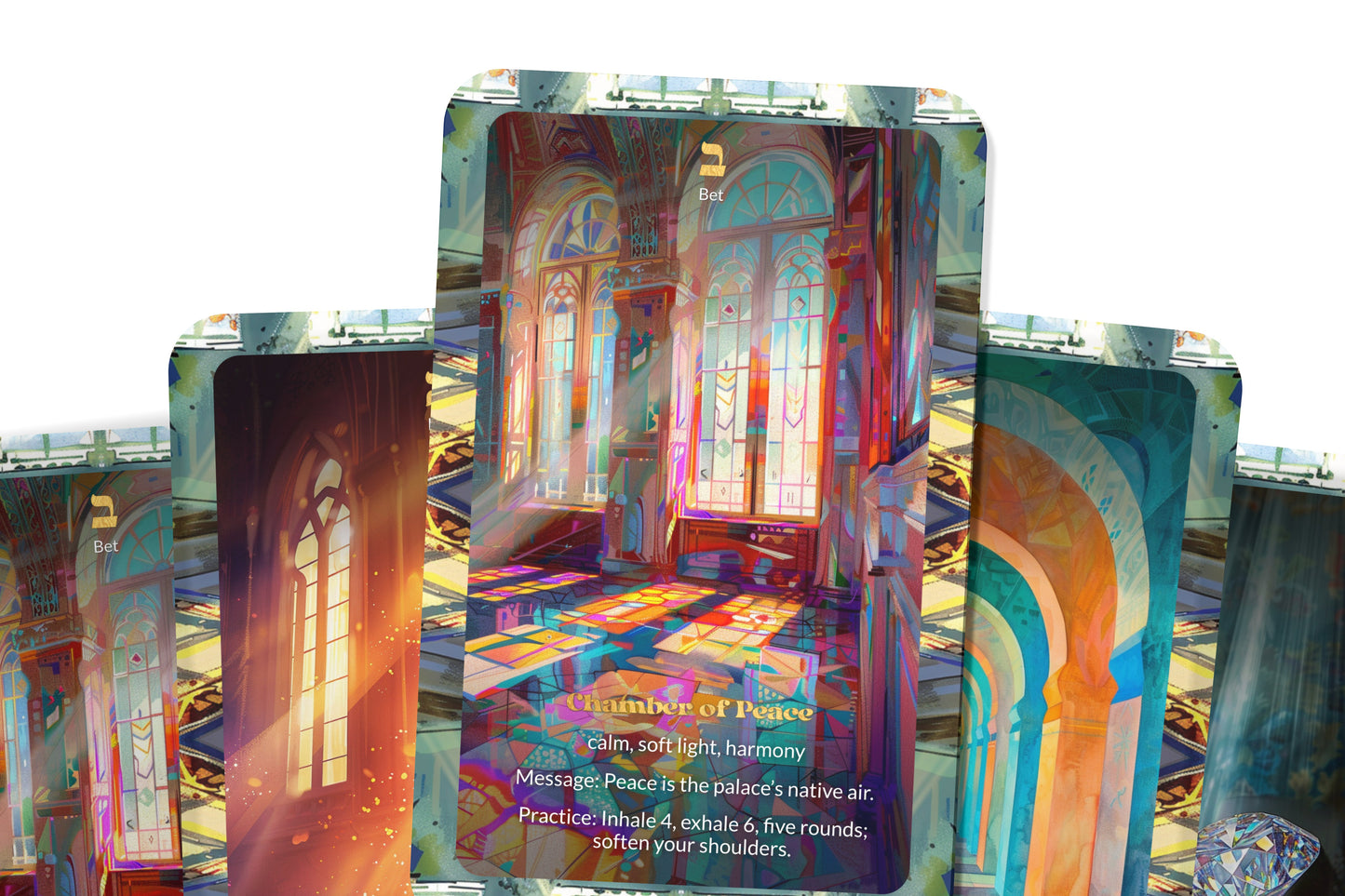 The Heavenly Palace Deck – Enter the Halls of Glory – 22 Oracle Cards – Explore the Upper Worlds