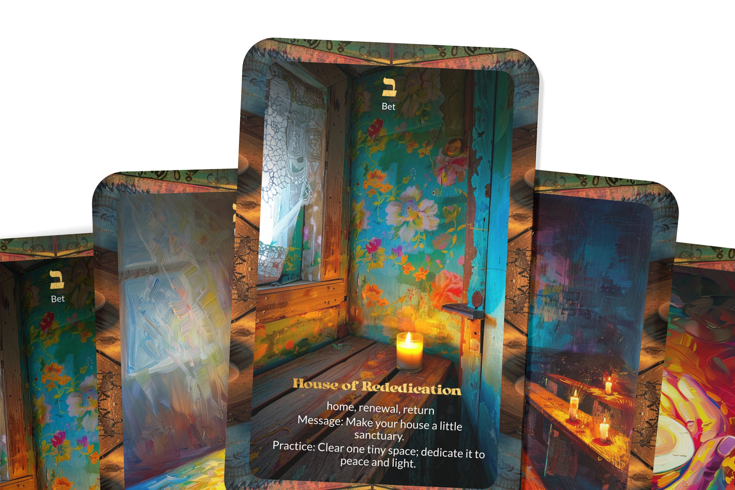 The Light of Chanukah Oracle – 22 Oracle Cards – Eight Flames of Hope