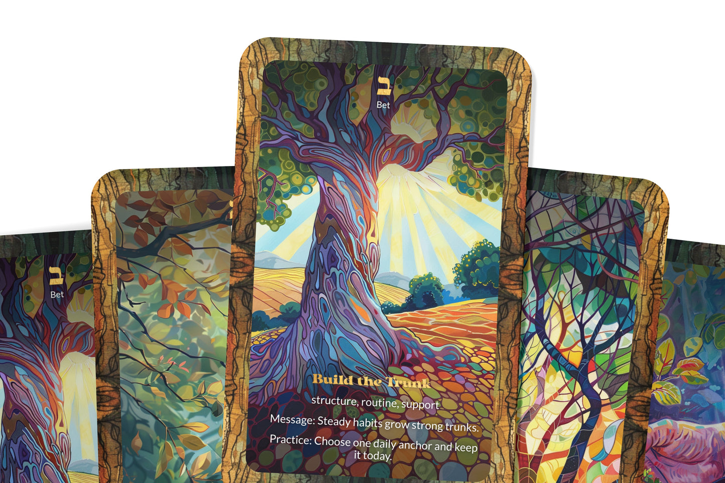 The Tree of Life Breslov Oracle – Roots in Heaven, Branches on Earth – 22 Oracle Cards – Kabbalistic Growth