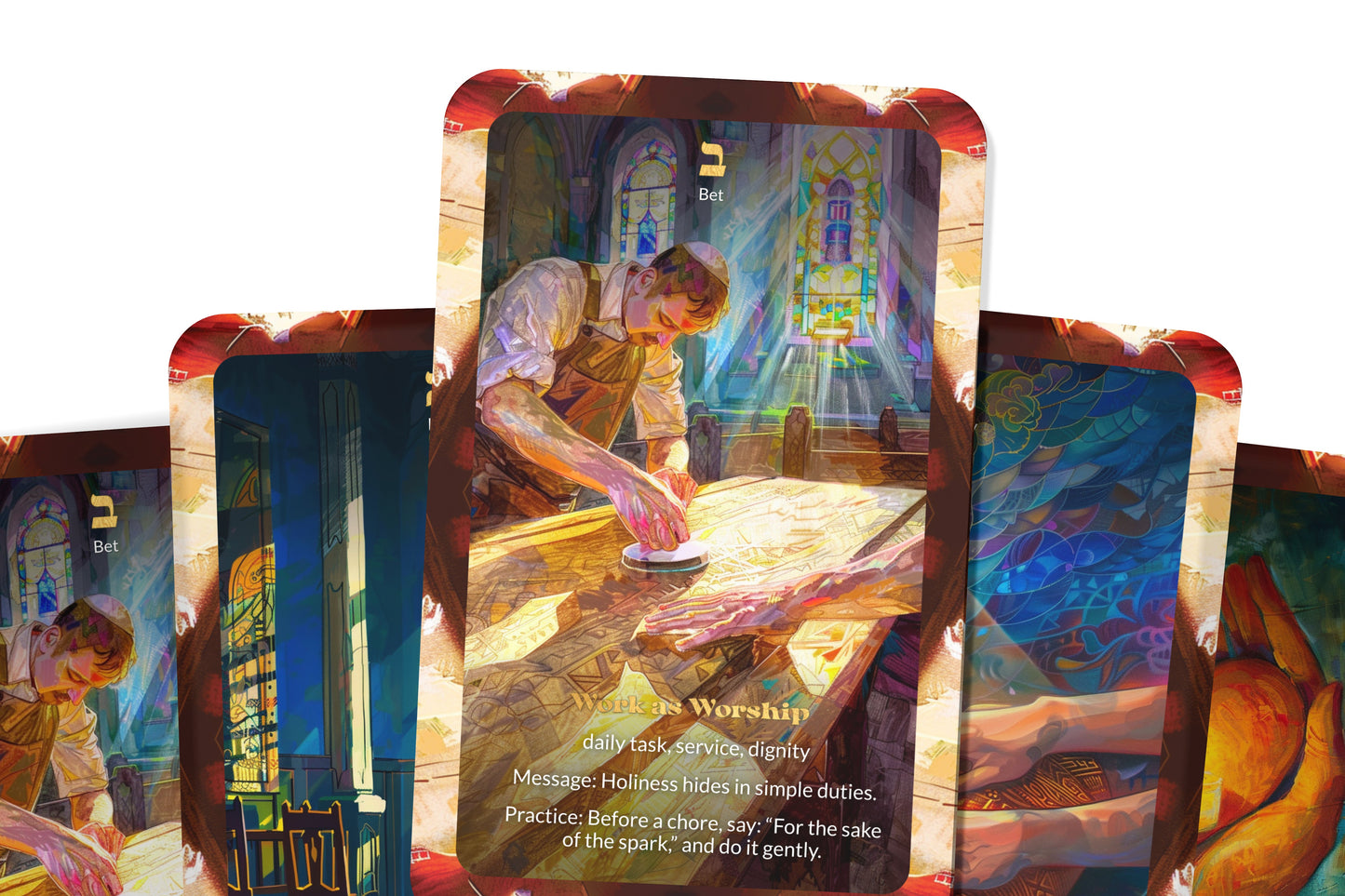 Sparks of Holiness Oracle – Gather Light from Every Place – 22 Oracle Cards – Elevate the Everyday