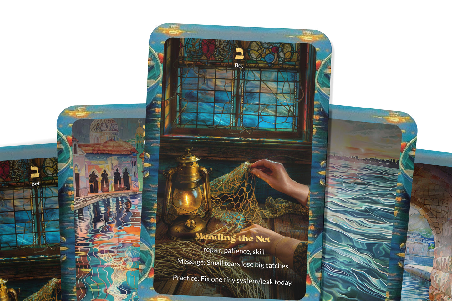 The Fisherman’s Net Oracle – 22 Oracle Cards – Draw Blessings From the Depths