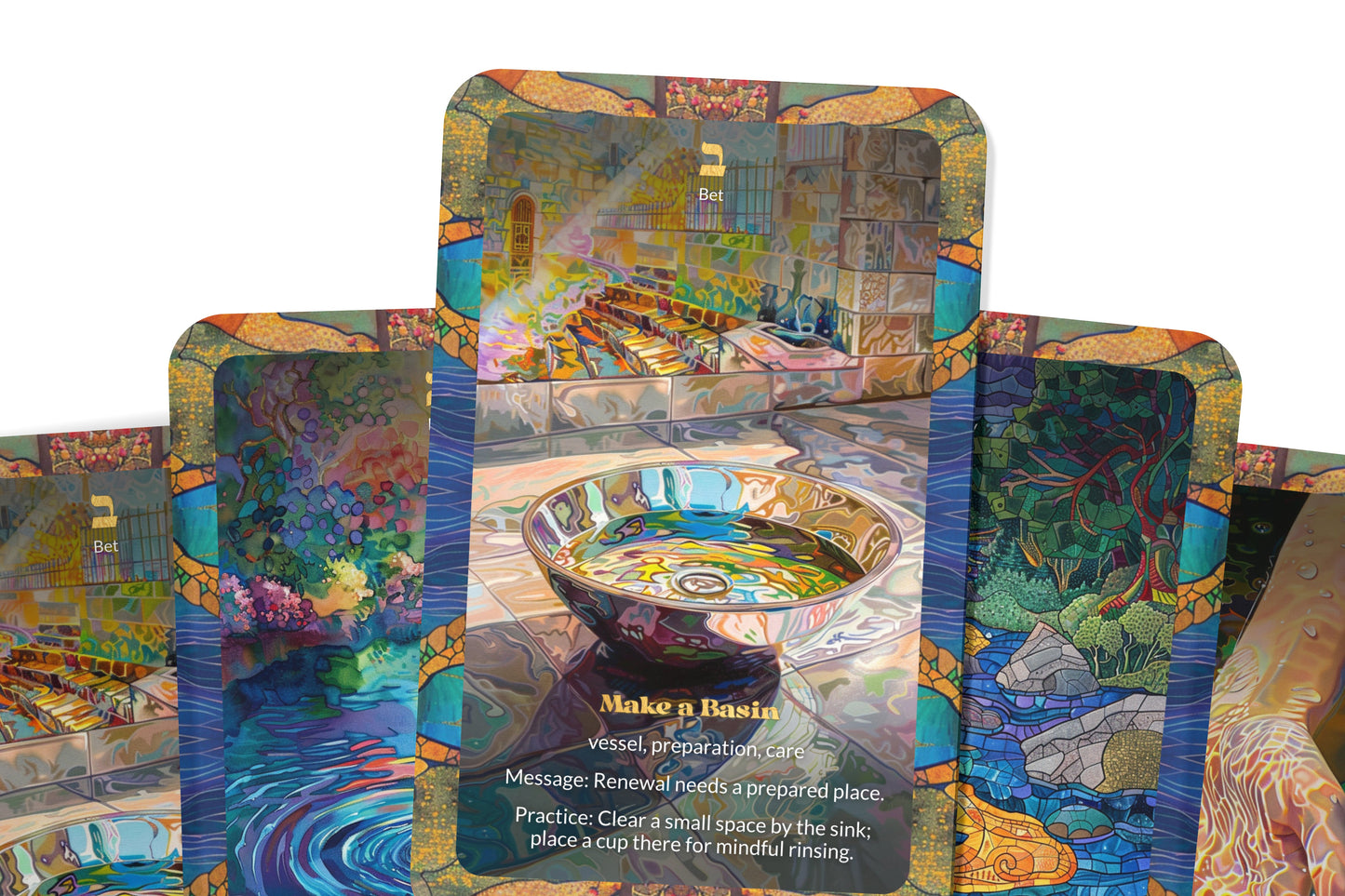 The Mikveh Waters Oracle – 22 Oracle Cards – Immerse in Living Purity