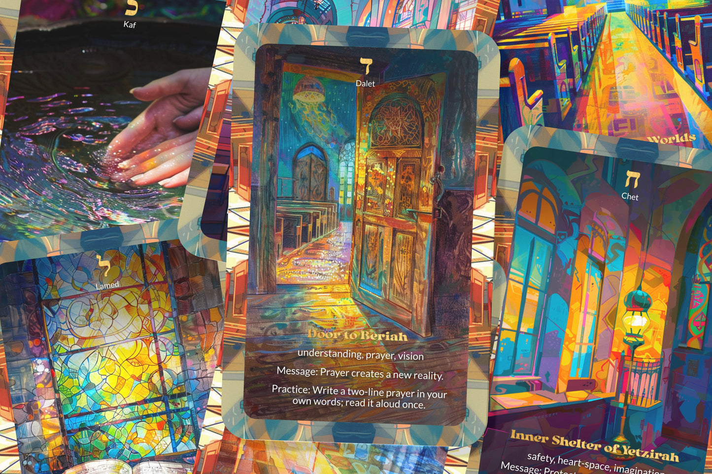 The Olamot Deck – Four Worlds in Breslov Light – 22 Oracle Cards – Ascent Through Creation