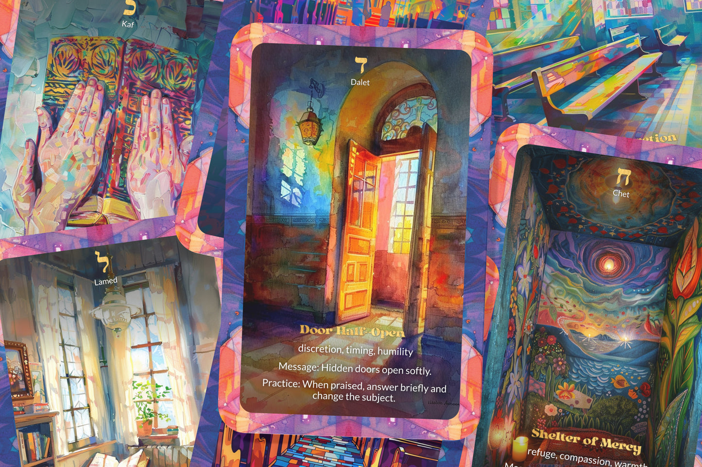Hidden Tzadikim Deck – The Righteous Walk Unseen – 22 Oracle Cards – Secrets of the Hidden Saints