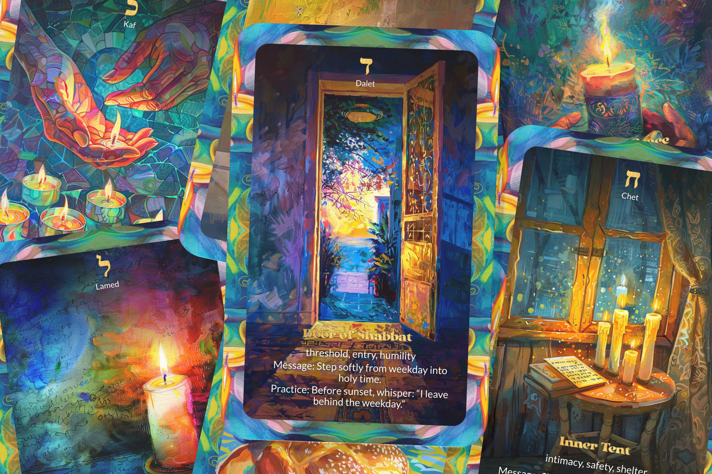 The Shabbat Oracle – 22 Oracle Cards – A Sanctuary in Time