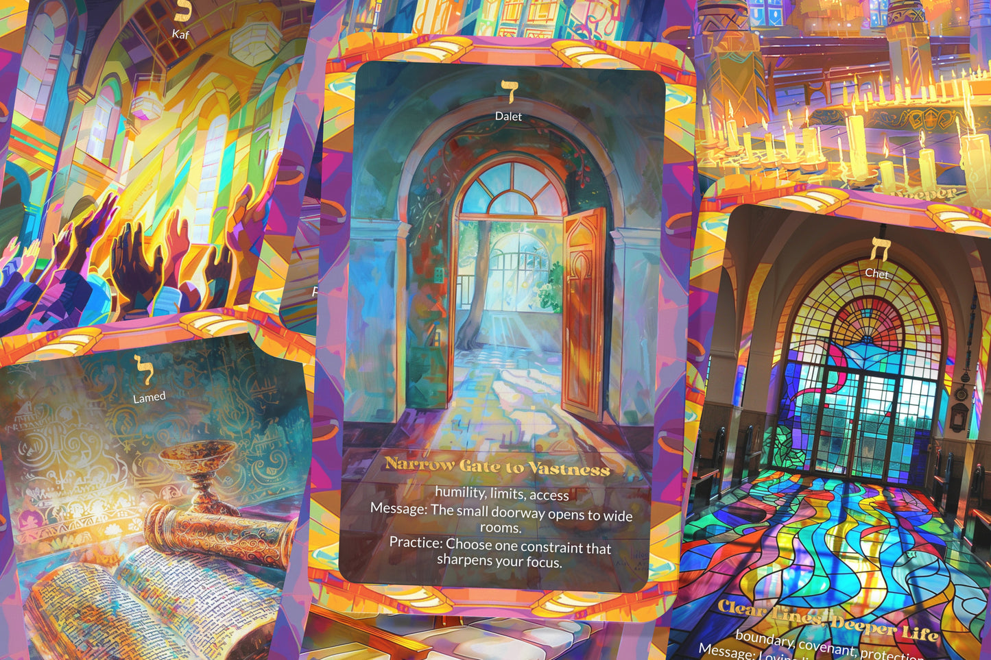 Simplicity & Depth Oracle – Living Simply, Seeing Deeply – 22 Oracle Cards – Depth Through Clarity