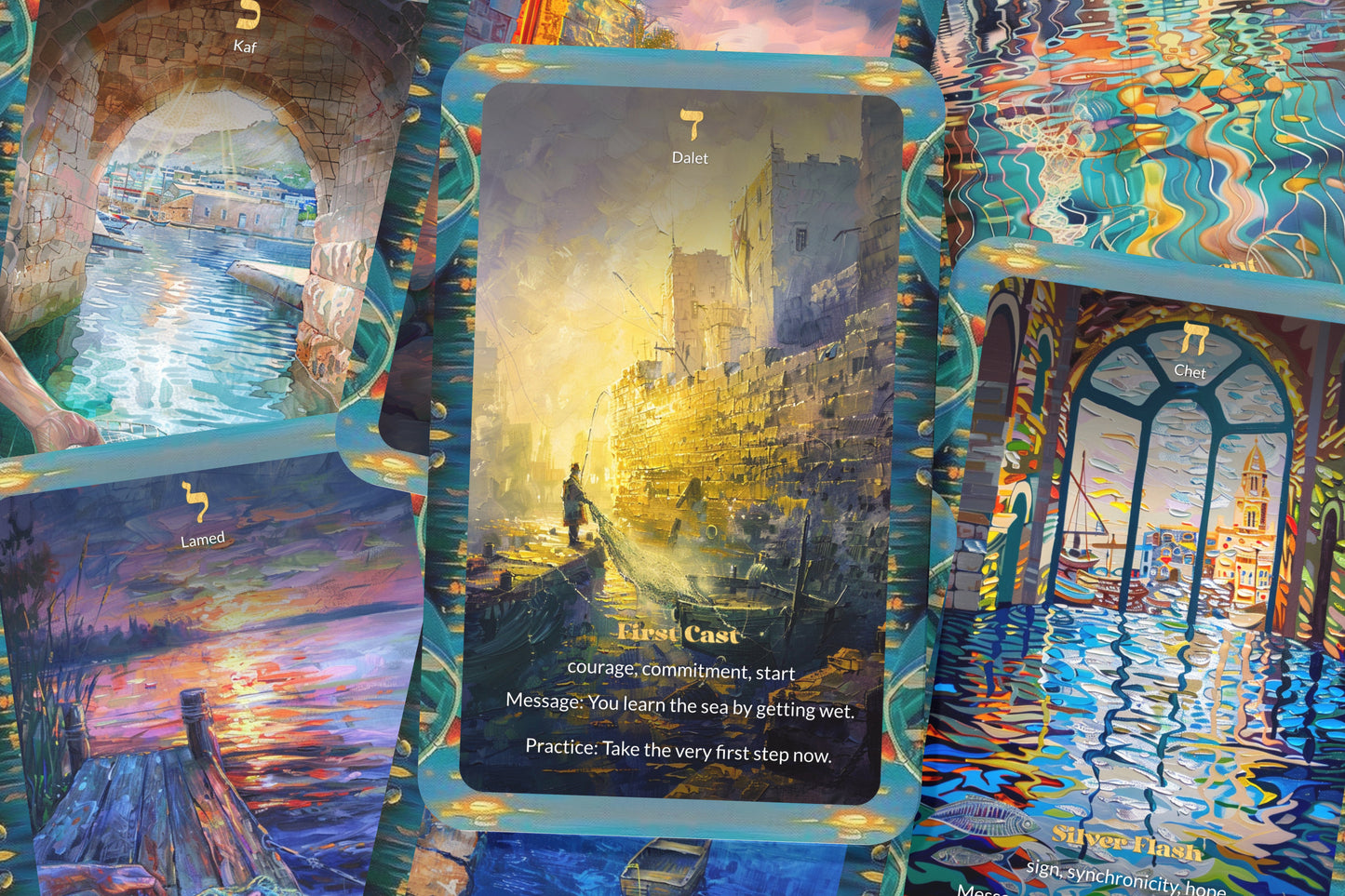 The Fisherman’s Net Oracle – 22 Oracle Cards – Draw Blessings From the Depths
