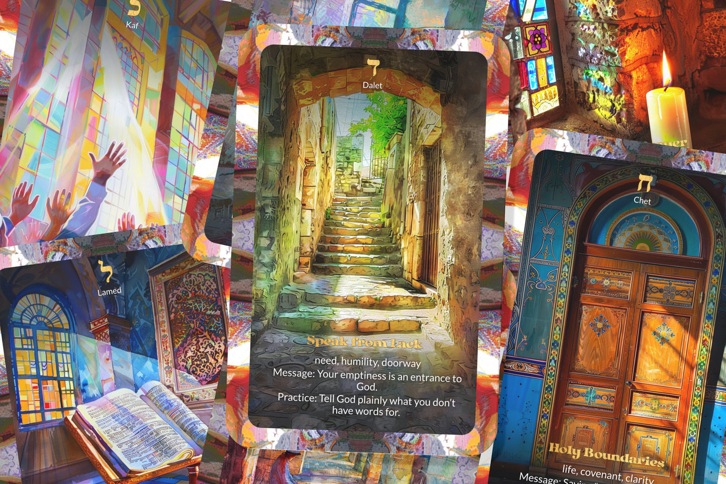 Prayer Oracle – Hitbodedut Guidance – 22 Oracle Cards – Speak to God From the Heart
