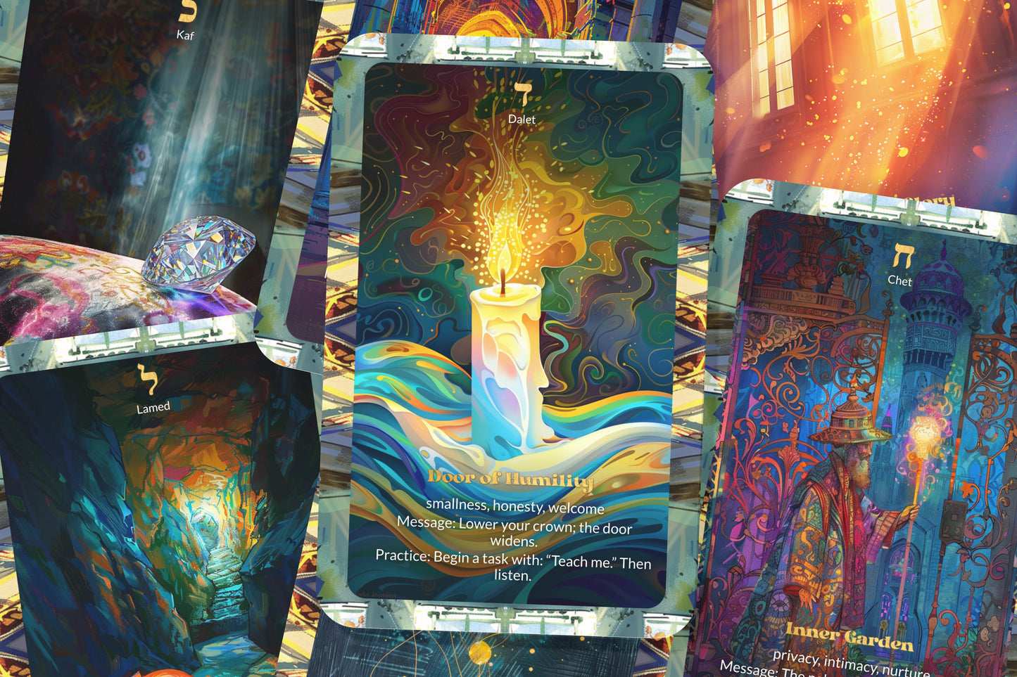 The Heavenly Palace Deck – Enter the Halls of Glory – 22 Oracle Cards – Explore the Upper Worlds
