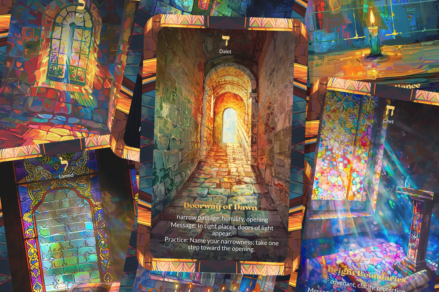 Light Oracle – Even in Darkness, Find Sparks – 22 Oracle Cards – Discover Hidden Illumination