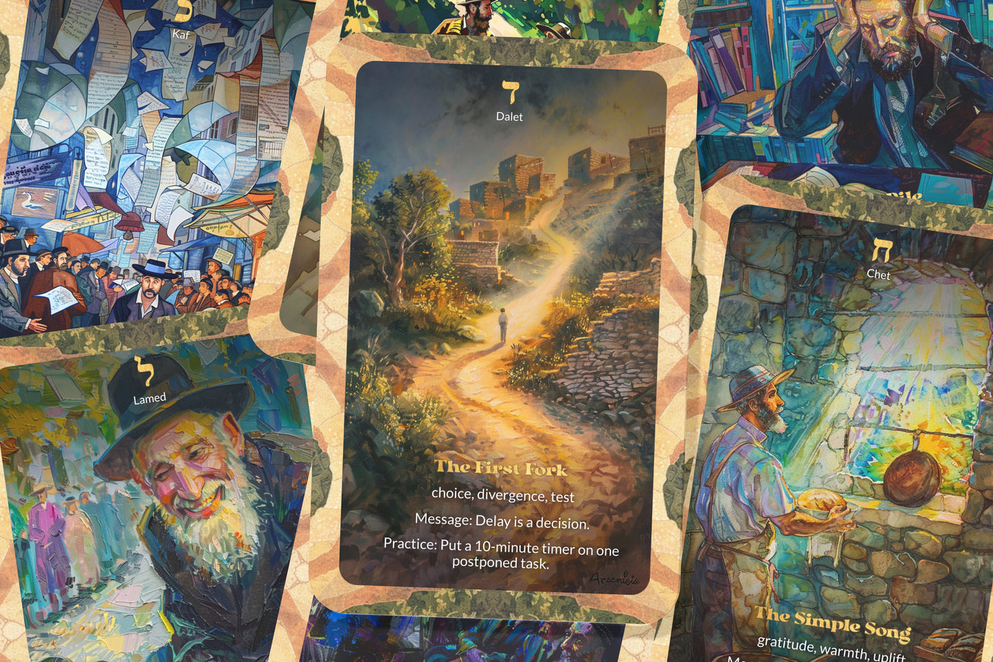 The Clever & Simple Man Oracle – A Breslov Parable – 22 Oracle Cards – Two Paths, One Truth