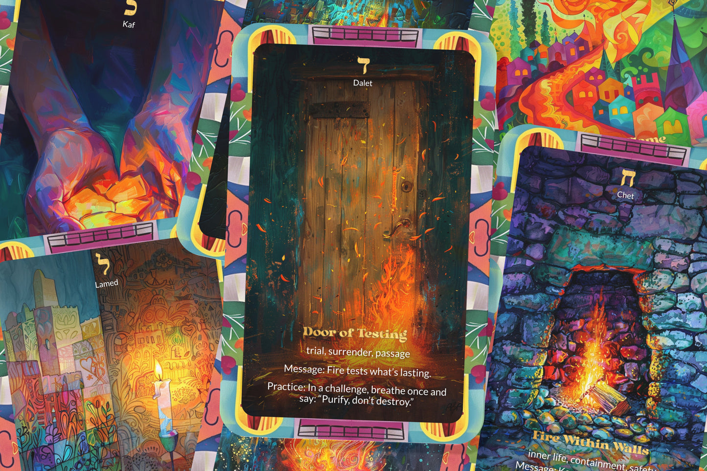 The River of Fire Oracle – Purified Through Burning Love – 22 Oracle Cards – Transform Through Passion