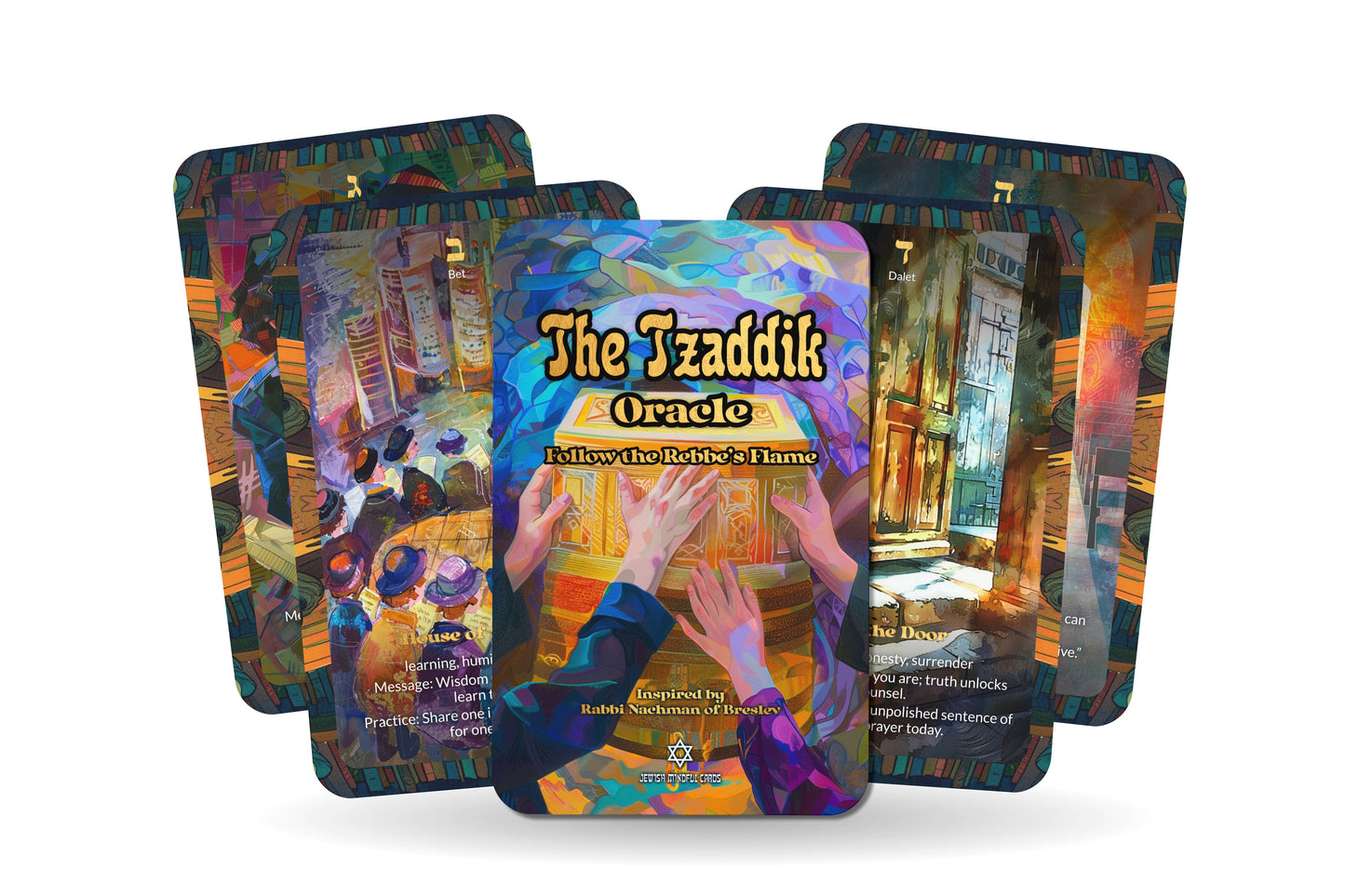 The Tzaddik Oracle – Follow the Rebbe’s Flame – 22 Oracle Cards – Guidance & Blessing