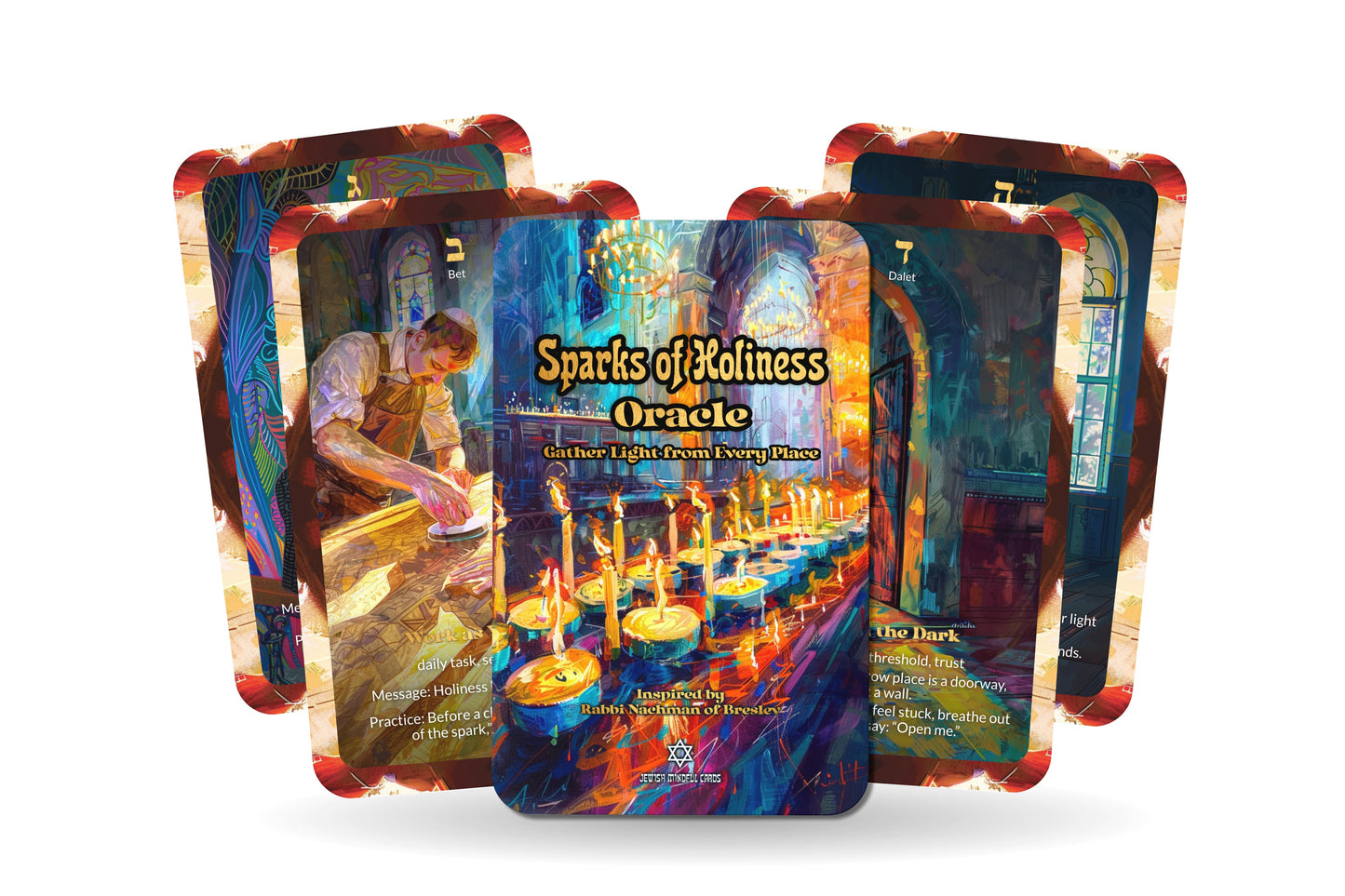 Sparks of Holiness Oracle – Gather Light from Every Place – 22 Oracle Cards – Elevate the Everyday